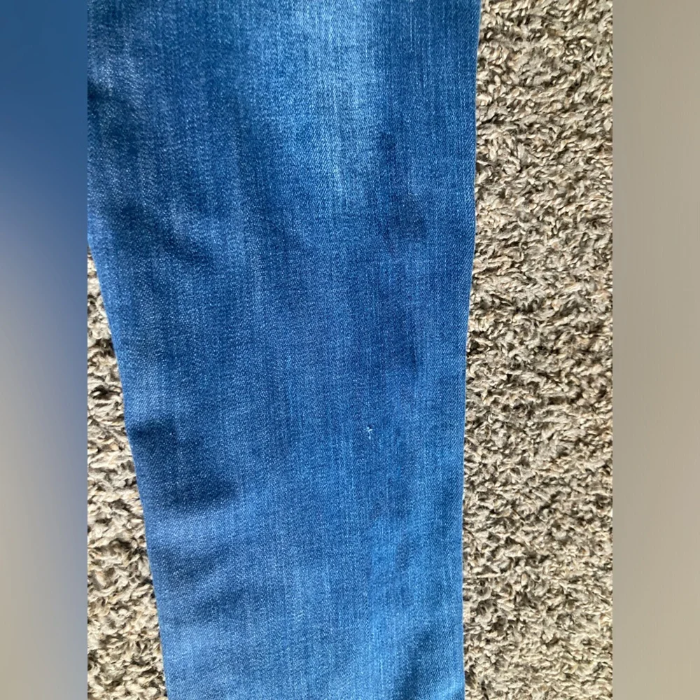 Zara Blue Skinny Jeans with Distressed Details